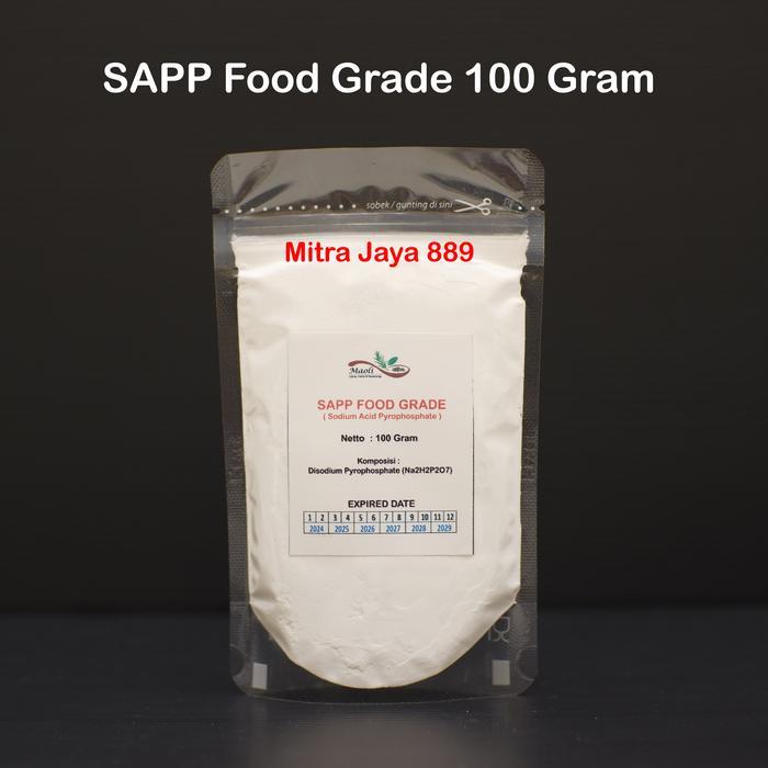 "New" SAPP Sodium Acid Pyrophospate 100 Gram / SAPP Perenyah Gorengan / SAPP Food Grade