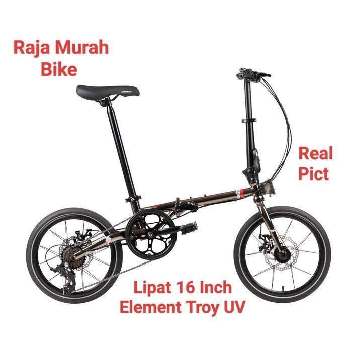 Promo Sepeda Lipat Element Troy Uv 16 Inch Sepeda Lipat 16 Inch Troy Uv Element Troy 16 Inch Chrome