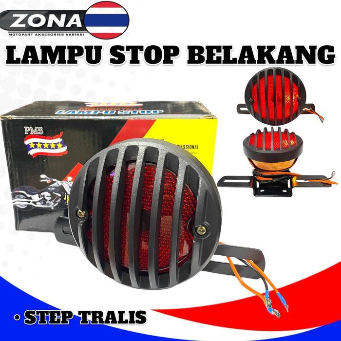 Lampu stop belakang tralis stoplamp belakang japstyle unuversal Klasik Motor