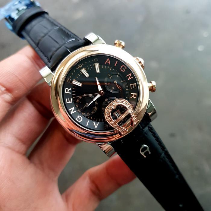 Jam Tangan Wanita Aigner Bari Donna A37200 Strap Leather