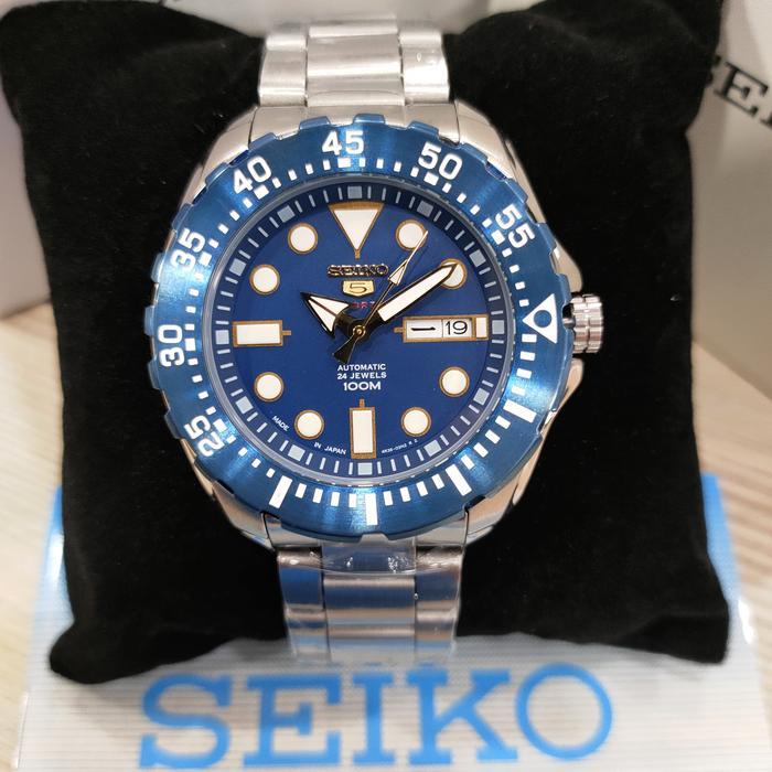 Jam Tangan Pria Seiko 5 Sport SNZF15K1 Automatic Dark Blue
