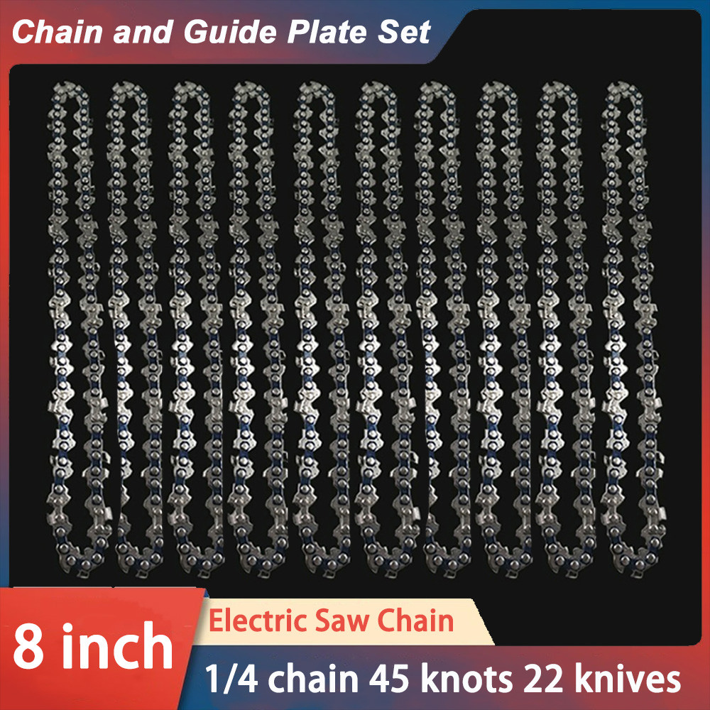 Saw Chain Mini 8 Inch 1/4 Chainsaw Chain 45 knots 22 knives Portable Electric Saw Mini Chainsaw