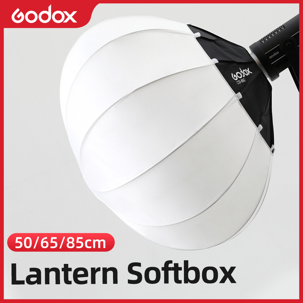 Godox CS-50D CS-65D CS-85D Lantern Foldable Quick-install Portable Round Shape Softbox Light for