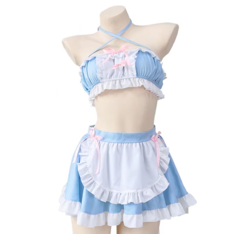 Anilv Lolita Girl Anime Cafe Clerk Maid Unifrom Outfits Women Cute Cosplay Costumes