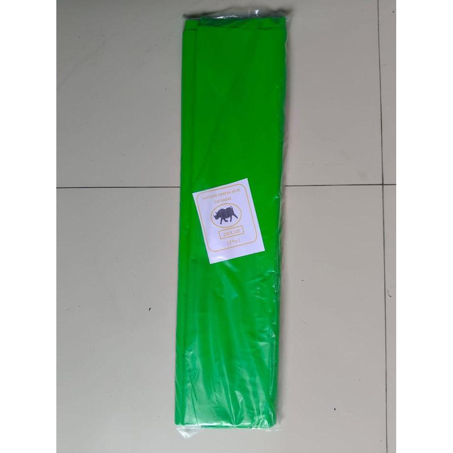 Plastik sampah hijau 90x120 / 60x100 /100x120, kantong plastik sampah medis, plastik infesius