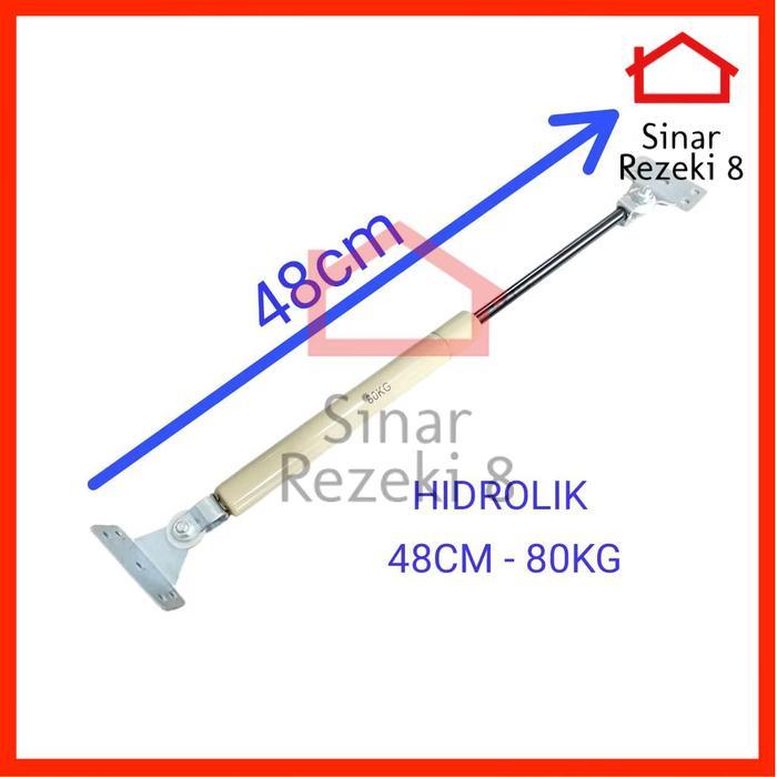 Hidrolik Gas Spring 800 N - 80 Kg Kuning / Ranjang Tempat Tidur Pintu Lemari