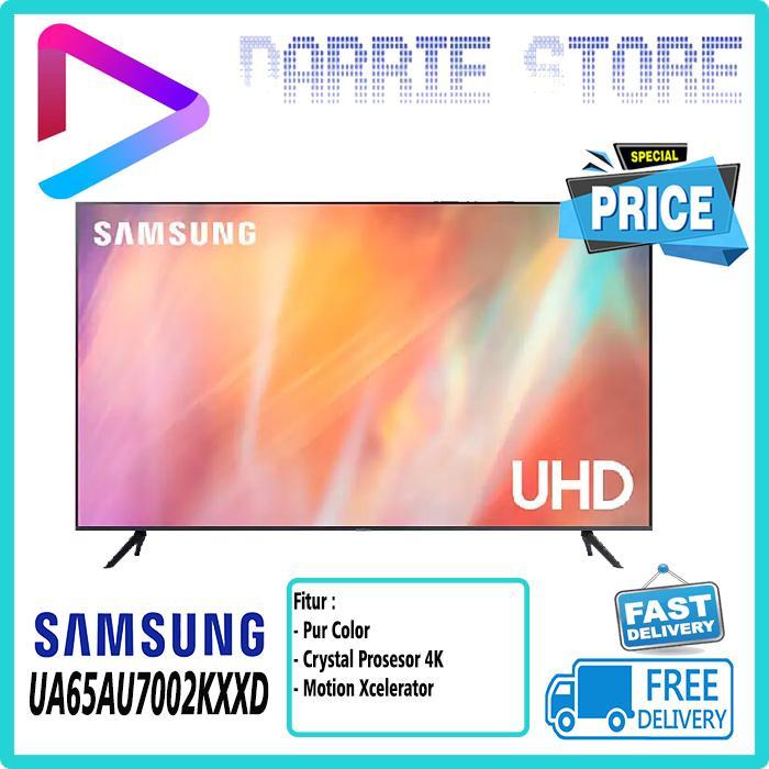 SAMSUNG 65 INCH UA65AU7002KXXD CRYSTAL UHD SMART 65AU7002 UA65AU7002