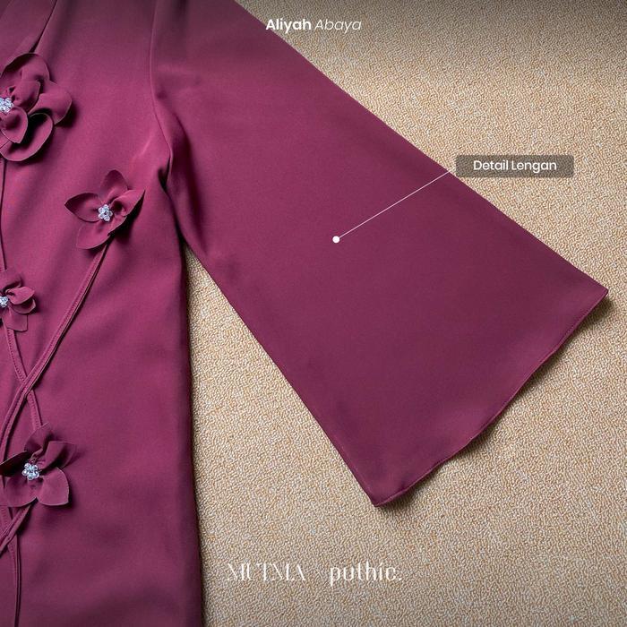 MUTMA X PUTHIC - ALIYAH ABAYA - OUTER SAJA - Gamis dan Abaya - Simple Elegant