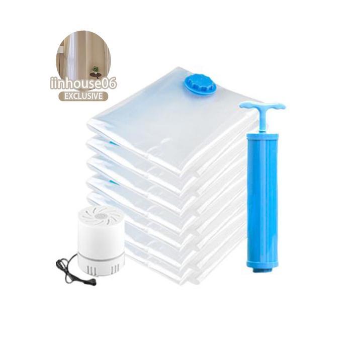 Plastik Vacum Baju Vacum Bag Vakum Baju Traveling Akum Baju Traveling Dan Pompa Plastik Vakum