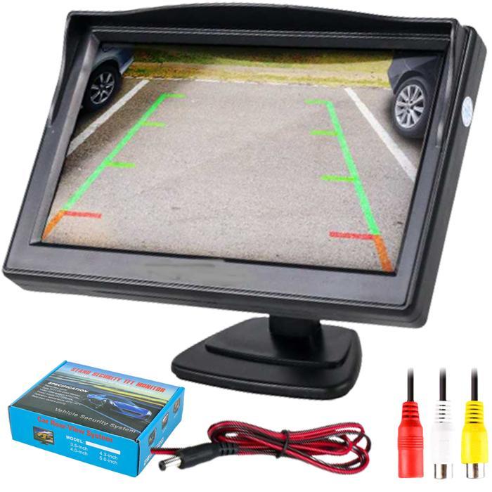 Ready Mini Display Layar Monitor Kamera Spion Parkir TV Digital Mobil Tracking Parabola 5 Inch