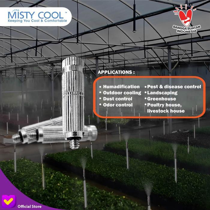MIST NOZZLE 0.15 0.2 0.3 0.4 0.5 MM FILTER SPRAYER EMBUN MISTING KABUT