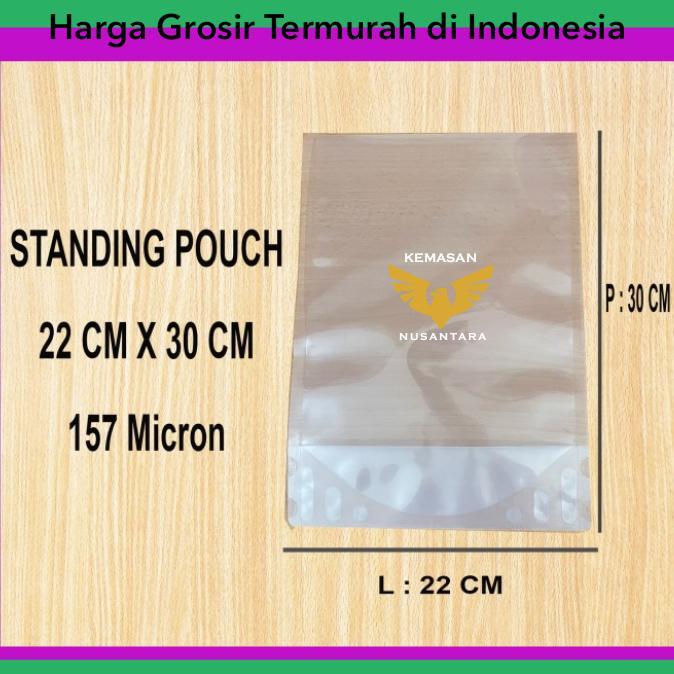 100Pcs Standing Pouch 22 X 30 Termurah, Kemasan Pouch, Plastic Pouch