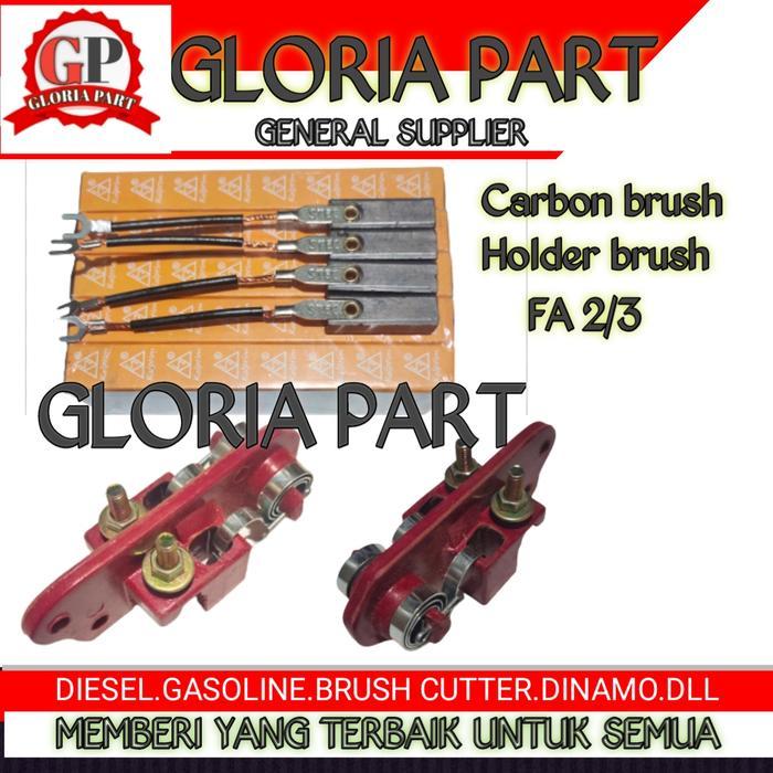 Carbon brush + Holder brush DINAMO FA2/3 DENYO