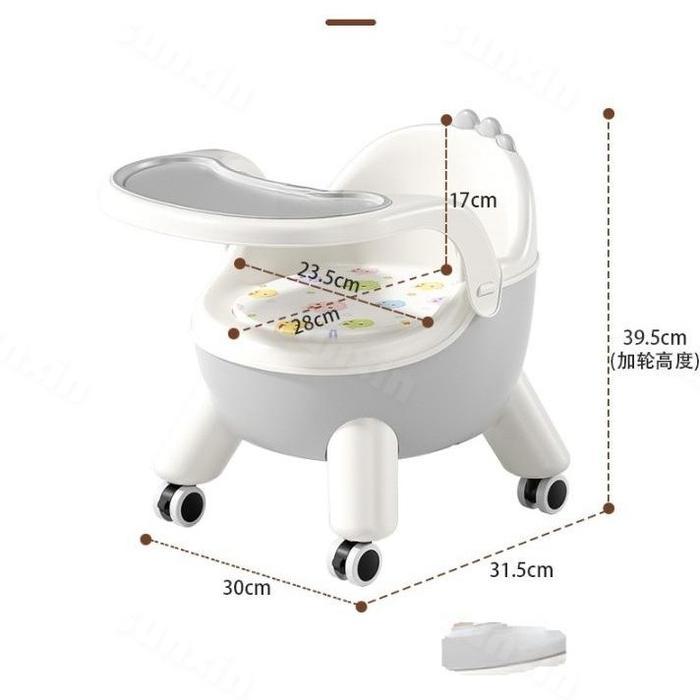 SUNXIN Kursi Makan Anak Bayi Dengan Roda I02/ Baby Chair / BANGKU / KURSI PLASTIK