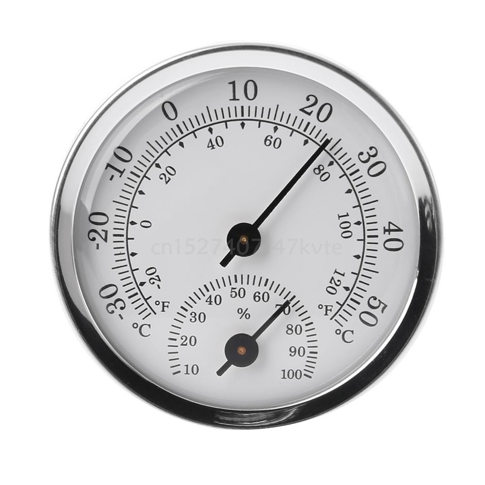 Termometer & Higrometer Pengukur Kelembapan Suhu Terpasang Di Dinding untuk Ruang Sauna Rumah Tangga