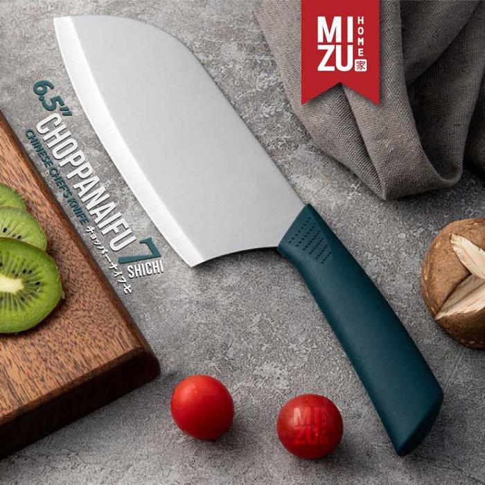 MIZU CHOPPANAIFU-SHICHI Chinese Chef's Knife Chopper Knife Stainless Kitchen Knife Meat Knife Pisau