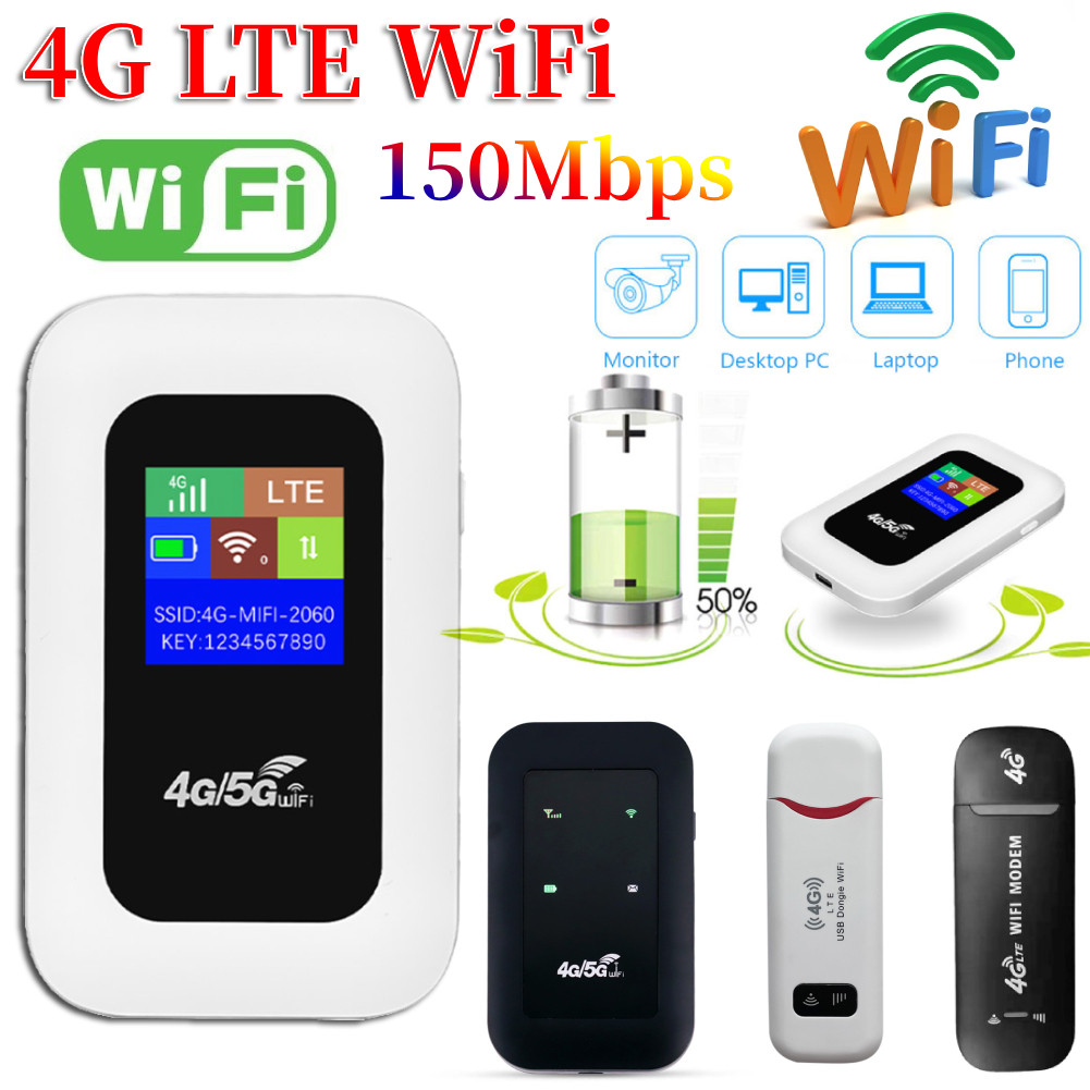 4G/5G Mobile WIFI Router 150Mbps 4G LTE Wireless Router Portable Pocket MiFi Modem Mobile Wifi