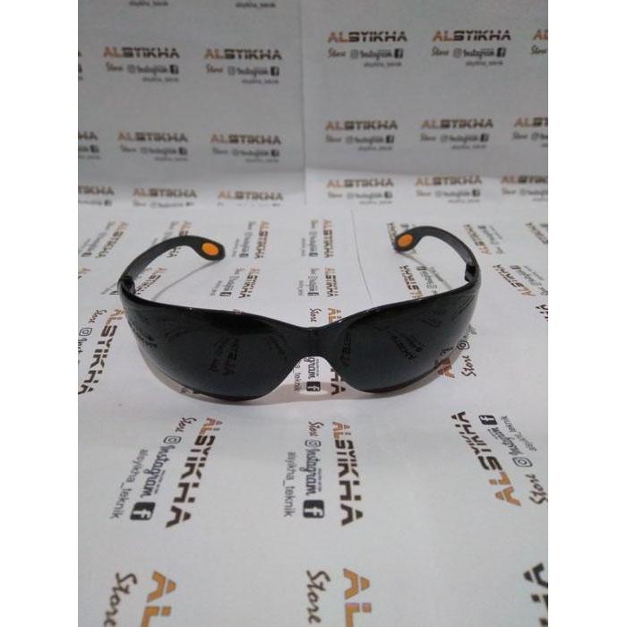 "New" Kaca Mata Las DIN 11 Smoke Hitam Pekat KACA MATA LAS SAFETY