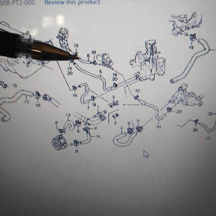 SELANG HOSE B FAST IDLE CONTROL IACV EACV HONDA ACCORD 1990-1993 MAESTRO 19508-PT2-000
