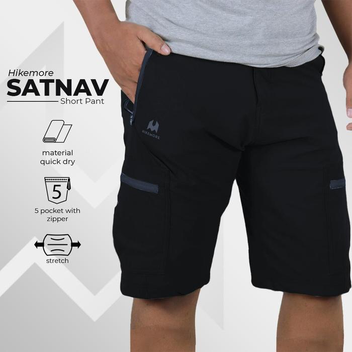 Eiger - Celana Pendek Pria Gunung Outdoor Quick Dry Satnav Original