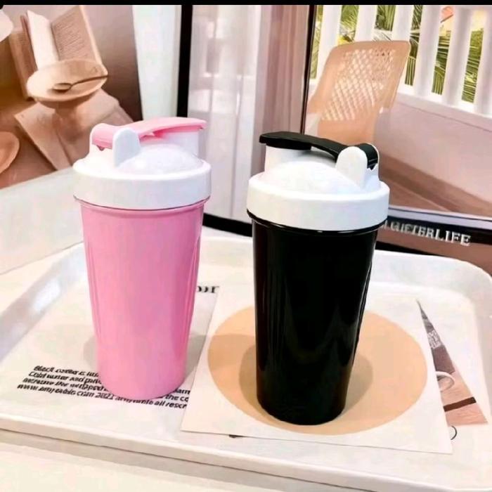 B (B00020) Botol Shaker / Botol Minum Olahraga Anti Tumpah 600 ML Plastik Harga Grosir untuk Remaja