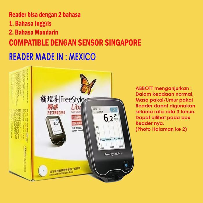 Ready Reader FreeStyle Libre Abbott Original Alat Pembaca Gula Darah