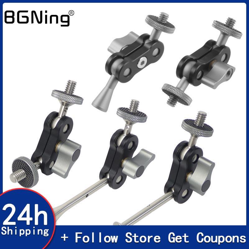 FLASH SALE    Mini Magic Arm Dubbele Bal Hoofd 1/4 Inch Schroef Voor Slr Camera Statief Camera Cage 