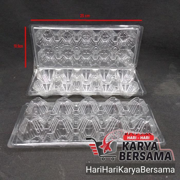 TERMURAH MIKA TRAY TEMPAT TELUR AYAM PLASTIK ISI 10 R PER-PACK 50'S Ready stock