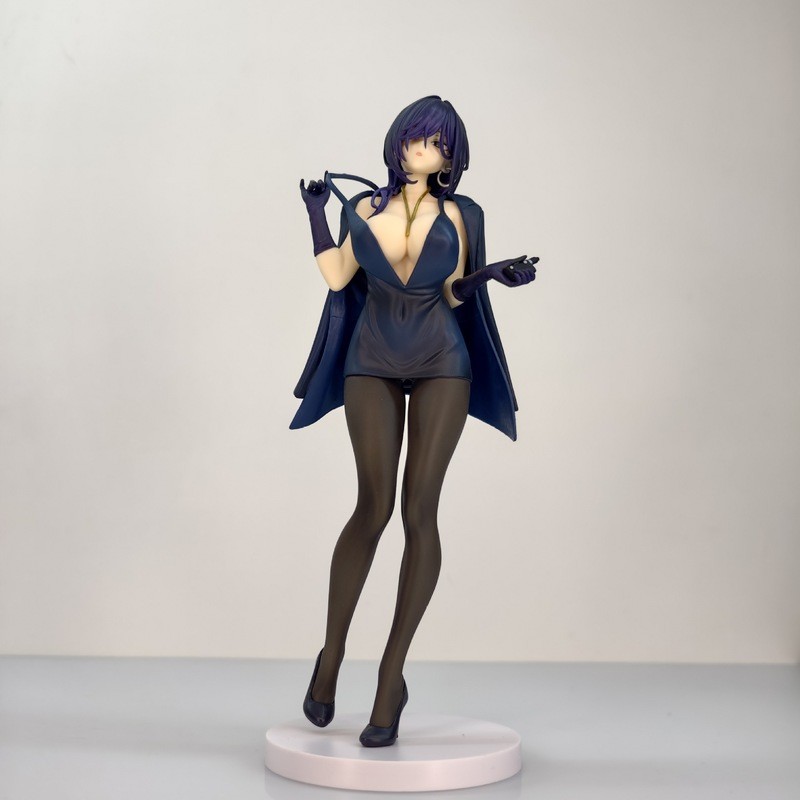 Yokoyama Ishimi Anime Figure 26cm 1/6 Scale Sexy Girls Black Dress Detachable Cape Statue Collection