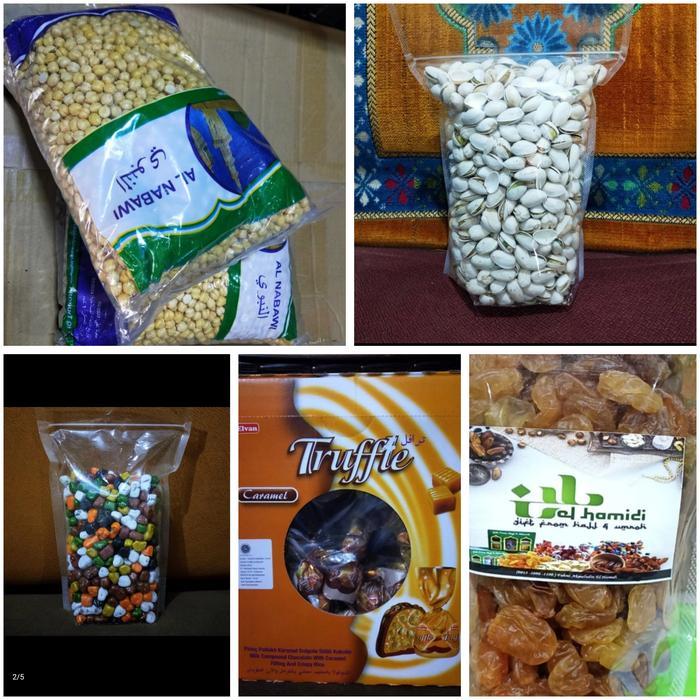 coklat, kacang Arab, kismis oleh2 haji Dan umroh