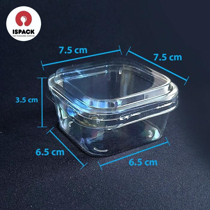 Gelas Cup Jelly Pudding Cup Plastik Ch7575+Tutup