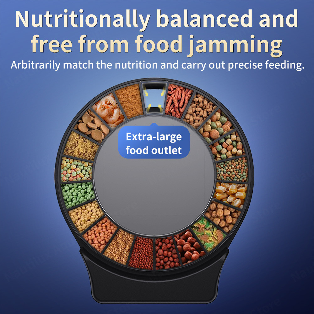 Jebao Jecod DRF Automatic Fish Tank Feeder Remote Control Timed Quantified Large Capacity Food