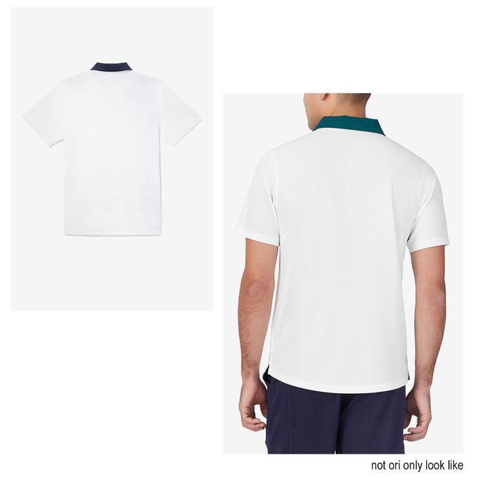 Kaos Tenis Training Jersey Pria Wanita Dewasa Anak Model kerah Club Fila Heritage Stripe Best