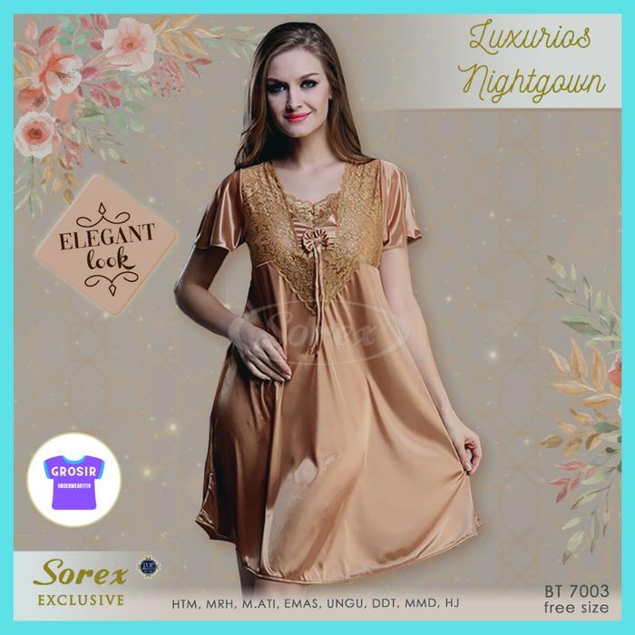 Baju tidur wanita Satin Lingerie Sorex Exclusive BT 7003 ISI-1 PCS