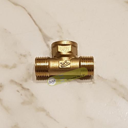 Tee T Copper Shower Pipa Fitting Drat Luar Dalam Luar 1/2" Inch