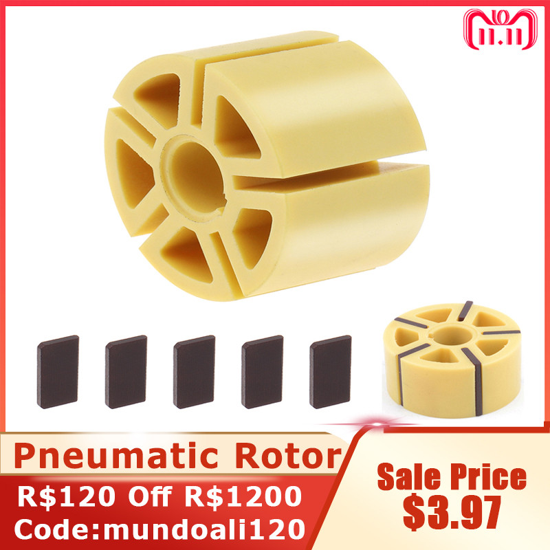 5 Inch Pneumatic Sanding Machine Rotor With Blade Sander Polisher Accessories Plastic Rotor Vane Pne