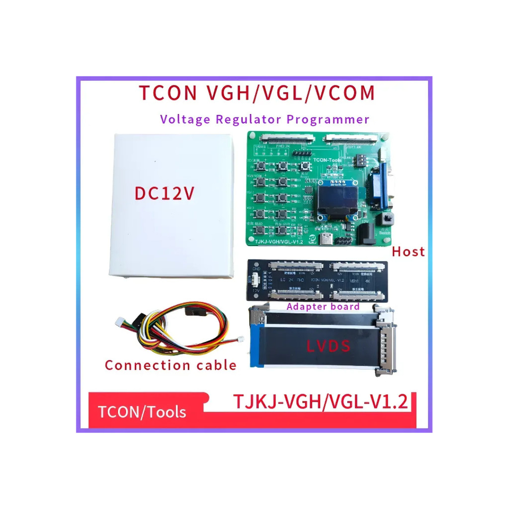 tcon vgh vgl vcom voltage regulation programmer