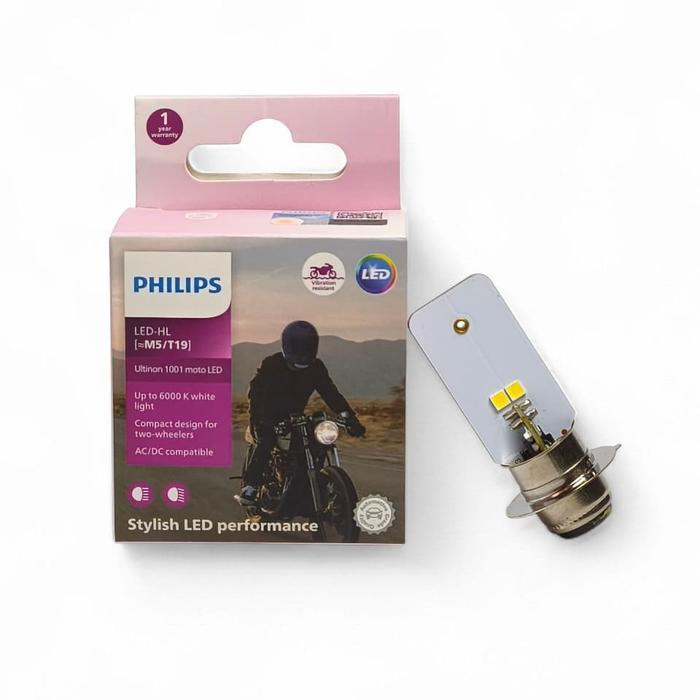 (COD) PHILIPS ORIGINAL 100% LAMPU DEPAN MOTOR LED BEAT FI BEAT POP BEAT STREET BEAT ECO LED M5 AC DC