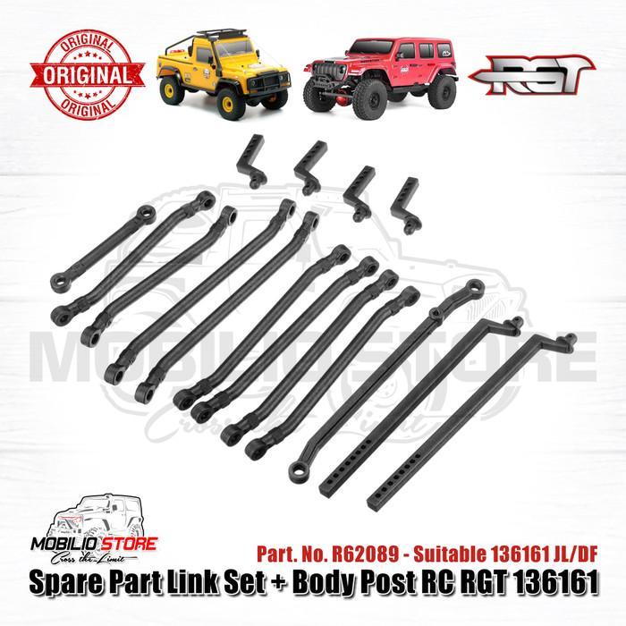 SPAREPART ORI R62 LINK SET BODY POST RC CRAWLER RGT 136161 JL/DF