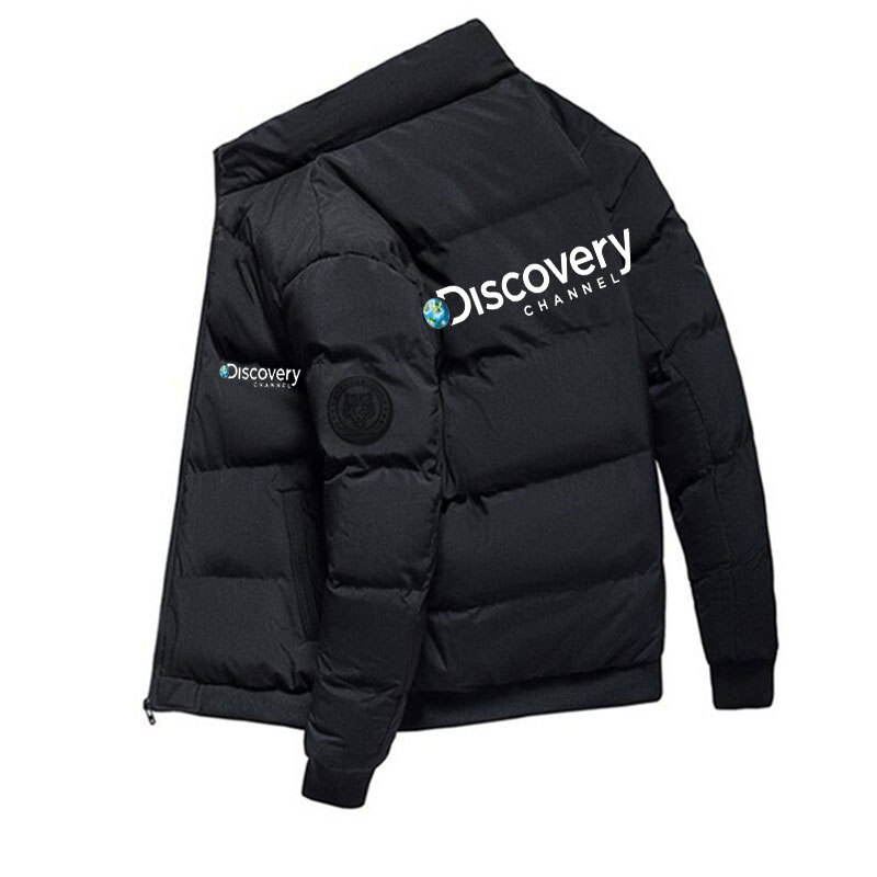 Men'S Thick Padded Casual Jacket, Discovery Channel Jackets, Windshield Parka, Warm Clothes, Men'S,