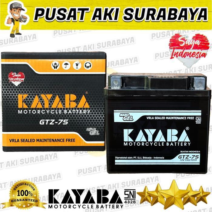 Sedia ASLI PRODUK AKI KERING KAYABA GTZ7S MOTOR CB 150 R VARIO 125 VARIO 150