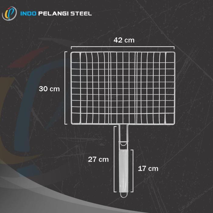 Jepit Panggangan Ayam Bakar Jumboo Stainless Steel Panggangan Besar Jumbo