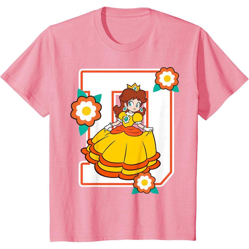 Amber's Kaos Anak dan Dewasa 24s Super Mario Daisy Flowers Poster Graphic T-Shirt T-Shirt Catton Com