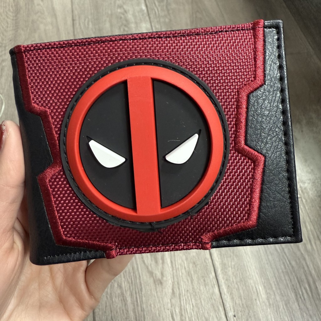 Anime Figure Foldable Wallet Marvel Avengers Deadpool Men Children Bank ID Card Holder Coin Purse