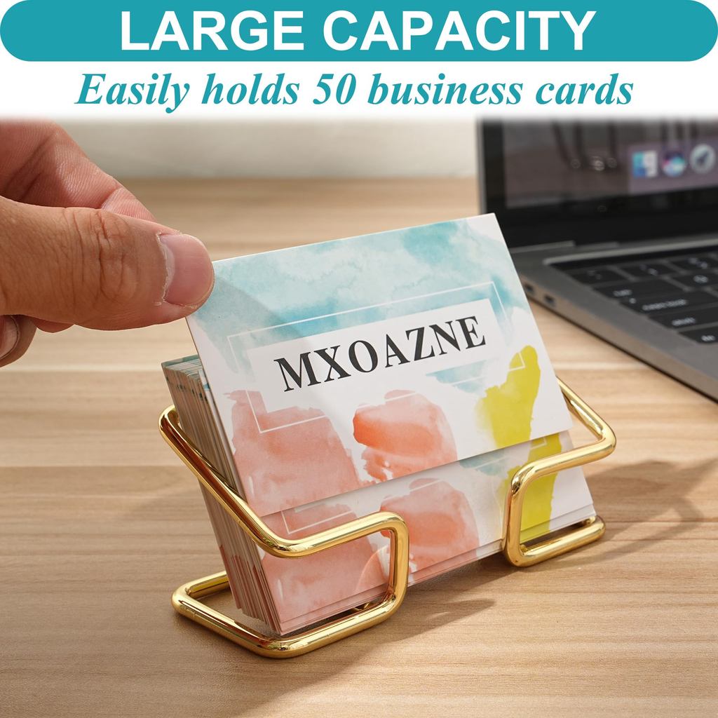 New Desktop Business Card Holder Fashion Metal Business Card Display Holder Ern Business Name Card