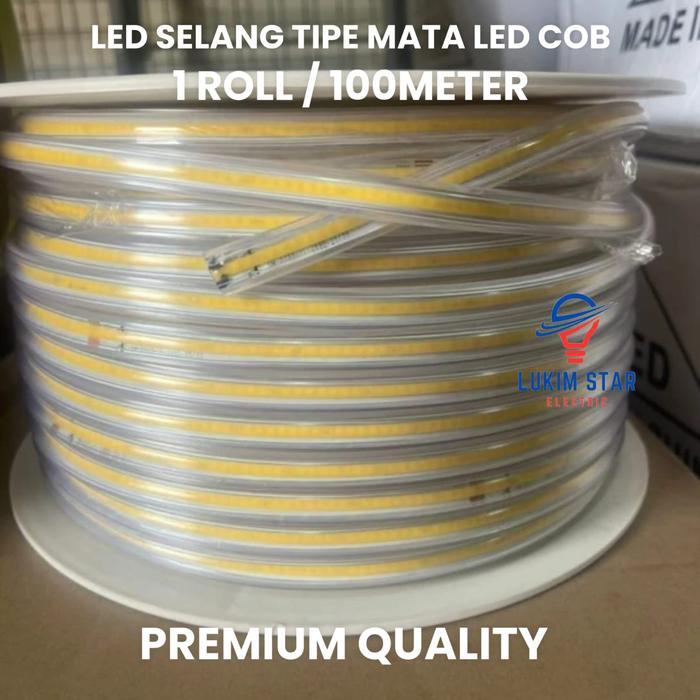 LAMPU LED STRIP SELANG MATA LED COB 100M / LAMPU LED SELANG MATA LED COB 1ROLL 100M METER