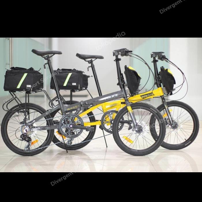 Sepeda Lipat 20 Element Police Texas 2022 Bike to work Alloy Hidrolik