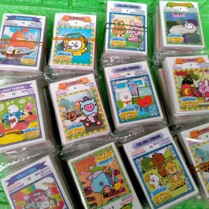 12 PAK MAINAN KARTU KWARTET 1 PACK ISI 32 LEMBAR TRADING CARD GAME / PERMAINAN KARTU VIRAL /