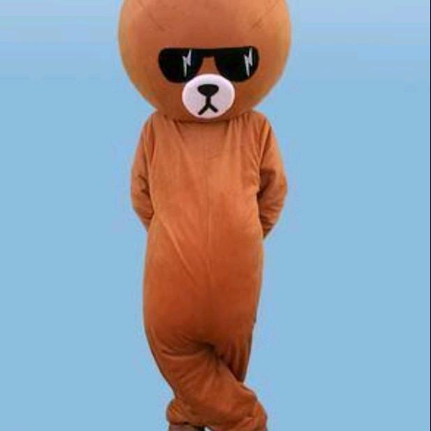 Kostum Badut Beruang Line Gaya