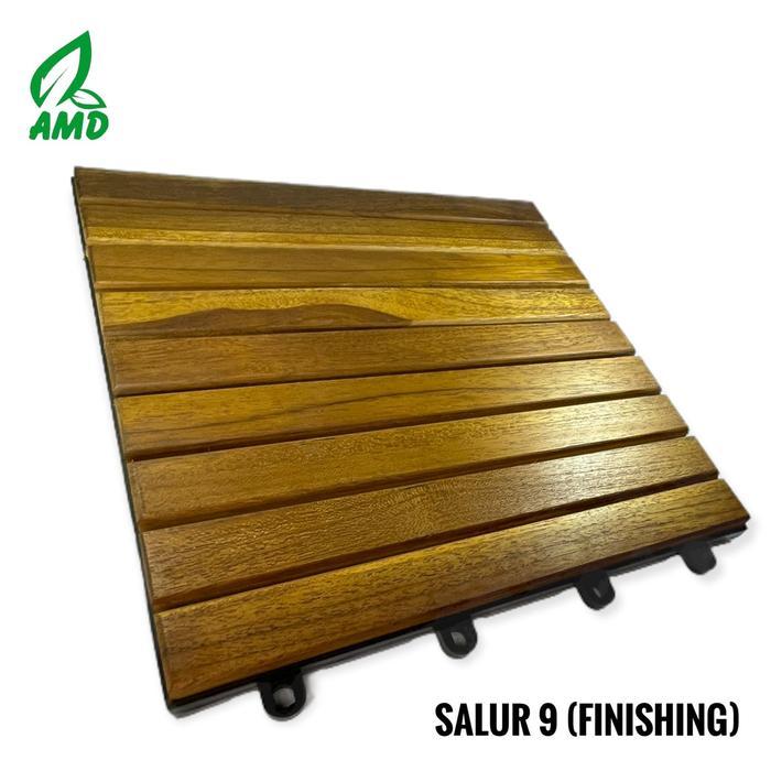 Decking Tile Lantai Kayu Jati Bongkar Pasang